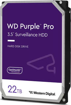 22.0 TB HDD Western Digital WD Purple Pro-Festplatte, geeignet für Dauerbetrieb, geeignet für DVR, heliumgefüllt