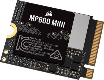 2.0 TB SSD Corsair Force Series MP600 Mini R2, M.2/M-Key (PCIe 4.0 x4), lesen: 7000MB/s, schreiben: 6200MB/s SLC-Cach