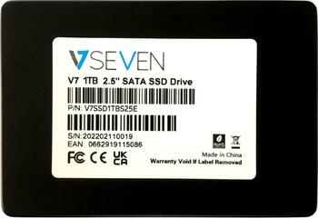 1.0 TB SSD V7 SSD, SATA 6Gb/s, lesen: 560MB/s, schreiben: 480MB/s