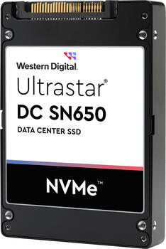 7.68 TB SSD Western Digital Ultrastar DC SN650 - 1DWPD U.3/SFF-TA-1001 (PCIe 4.0 x4), lesen: 6500MB/s