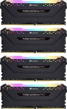 DDR4RAM 4x 16GB DDR4-3600 Corsair Vengeance RGB PRO schwarz DIMM, CL18-22-22-42 Kit