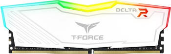 DDR4RAM 2x 8GB DDR4-3200 TeamGroup T-Force Delta RGB weiß DIMM, CL16-18-18-38 Kit