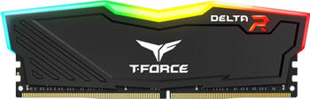 DDR4RAM 2x 8GB DDR4-3600 TeamGroup T-Force Delta RGB schwarz DIMM, CL18-22-22-42 Kit