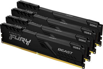 DDR4RAM 4x 8GB DDR4-3600 Kingston FURY Beast DIMM, CL17-21-21 Kit