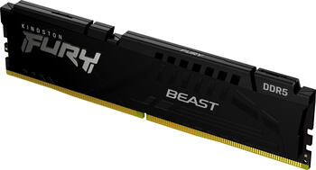 DDR5RAM 32GB DDR5-5600 Kingston FURY Beast schwarz DIMM on-die ECC, CL40-40-40