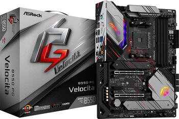 ASRock B550 PG Velocita, ATX Mainboard, 4x DDR4, max. 128GB, 1x HDMI 2.1, 1x USB-C 3.1 (10Gb/s)