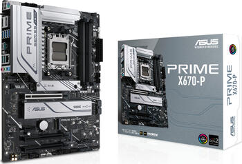 ASUS Prime X670-P, ATX Mainboard, 4x DDR5, max. 128GB, 1x HDMI 2.1, 1x USB-C 3.2