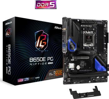 ASRock B650E PG Riptide Wi-Fi 6E, ATX Mainboard, 4x DDR5, max. 128GB, 1x HDMI 2.1, 1x USB-C 3.1