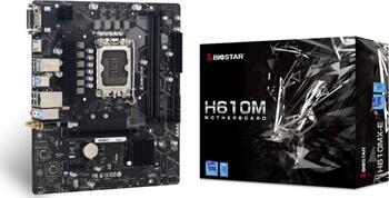 Biostar H610MX-E, Sockel 1700, µATX-Mainboard 2x DDR4 max. 64GB, VGA, DVI-D, HDMI 2.0, 2x USB-A 3.0