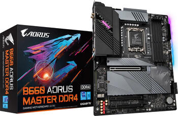 GIGABYTE B660 AORUS Master DDR4, Sockel 1700, ATX-Mainboard 4x DDR4 max. 128GB, HDMI 2.1, DisplayPort 1.2, USB-C 3.2