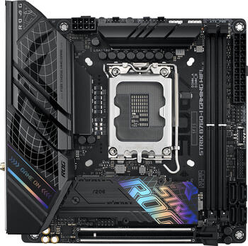 ASUS ROG Strix B760-I Gaming WIFI, Mini-ITX Mainboard, 2x DDR5, max. 96GB, 1x HDMI 2.1, 1x USB-C 3.2, 1x USB-C 3.0