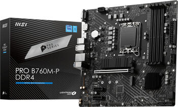 MSI PRO B760M-P DDR4, µATX Mainboard, 1x VGA, 1x HDMI 1.4, 1x USB-C 3.1