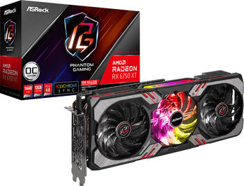 ASRock Radeon RX 6750 XT Phantom Gaming D OC, RX6750XT PGD 12GO, 12GB GDDR6 Grafikkarte, HDMI, 3x DP