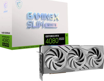 MSI GeForce RTX 4080 SUPER 16G Gaming X Slim White, 16GB GDDR6X Grafikkarte, 2x HDMI, 2x DP