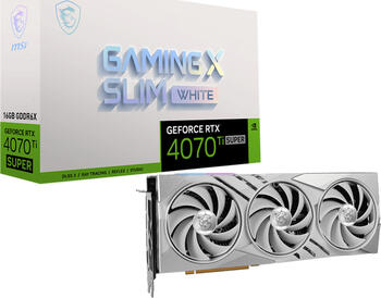 MSI GeForce RTX 4070 Ti SUPER 16G GAMING X SLIM White, 16GB GDDR6X Grafikkarte, HDMI, 3x DP