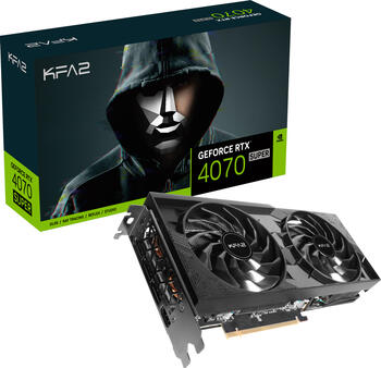 KFA2 GeForce RTX 4070 SUPER 1-Click OC 2X, 12GB GDDR6X Grafikkarte, HDMI, 3x DP