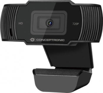 Conceptronic Amdis 720P HD Webcam mit Mikrofon, 1280x720 Pixel (30fps)