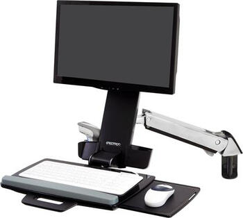 Ergotron StyleView Sit-Stand Combo Arm 24 Zoll Aluminium