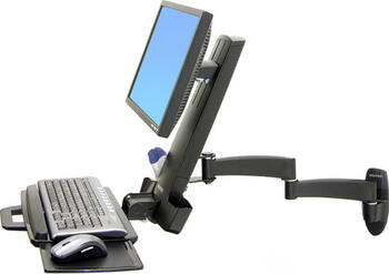 Ergotron 200 Series Combo Arm, schwarz 1x bis 24 Zoll