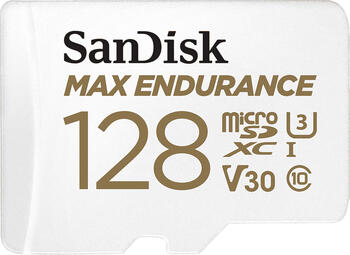 128 GB SanDisk Max Endurance microSDXC Kit Speicherkarte, lesen: 100MB/s, schreiben: 40MB/s