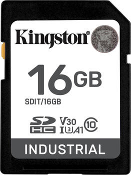 16 GB Kingston INDUSTRIAL SDHC Speicherkarte, lesen: 100MB/s, schreiben: 80MB/s