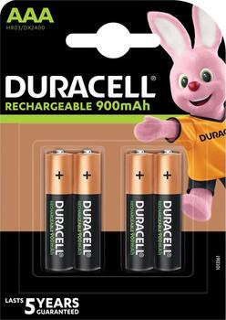 4er-Pack Duracell StayCharged Micro AAA Akku 800mAh 