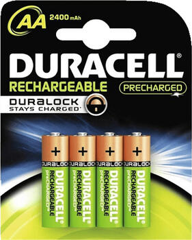 4er-Pack Duracell Recharge Ultra Mignon AA NiMH 2500mAh 