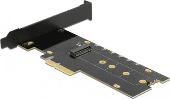 Delock PCI Express x4 Karte zu 1 x intern NVMe M.2 Key M mit Kühlkörper und RGB LED Beleuchtung, Low Profile