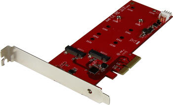 StarTech.com 2x M.2 SATA SSD Schnittstellenkarte - PCIe 