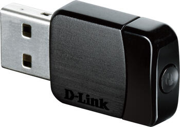 D-Link Wireless AC DualBand Nano, 2.4GHz/5GHz WLAN, USB-A 2.0 Adapter