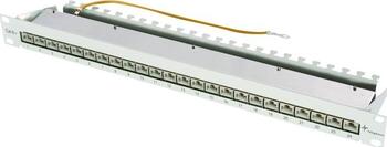 19 Zoll /HE1 Telegärtner MPP24-HS K Patchpanel Cat6a, 24-Port