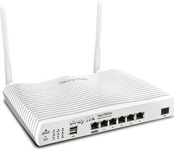 DrayTek Vigor2865ac-B Router, ADSL2+/VDSL2, ISDN, Annex B/M/J/Q, Wi-Fi 5, 800Mbps (2.4GHz), 1733Mbps (5GHz)