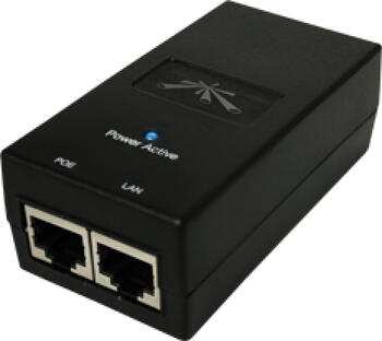 Ubiquiti Desktop Gigabit PoE-Injektor, 1x RJ-45, 12W passiv PoE 24V, schwarz