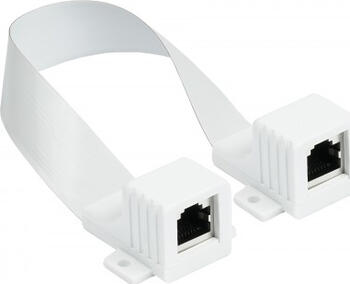 Good Connections RJ45 Fensterdurchführung High-Quality, weiß Cat.6