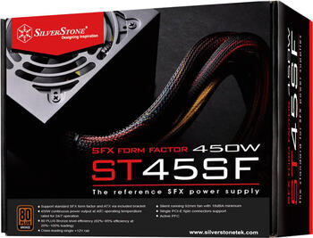 450W SilverStone SFX Series ST45SF V3.0 SFX12V Netzteil, 80 PLUS Bronze