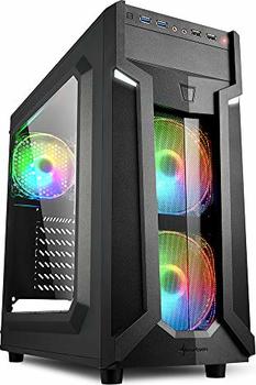 Sharkoon VG6-W RGB, Acrylfenster ATX-MidiTower 