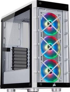 Corsair iCue 465X RGB, Glasfenster ATX-MidiTower, weiß