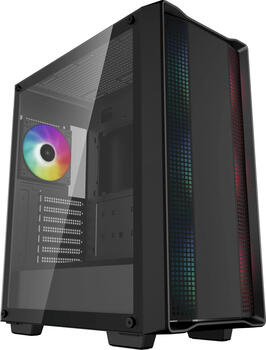 DeepCool CC560 ARGB V2, schwarz, Glasfenster ATX-MidiTower