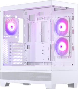 Phanteks XT View Matte White, weiß, Glasfenster 