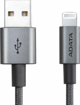 1m ADATA Lightning Sync zu USB A Kabel, Aluminium 