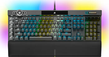 Corsair Gaming K100 RGB, Layout: DE, mechanisch-optisch, Corsair OPX, RGB, Gaming-Tastatur