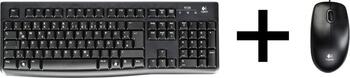 Logitech DreamTeamSet Office-Tastatur-Maus-Kombination schwarz, Layout: DE, USB