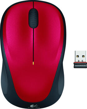 Logitech M235 Wireless Maus rot 