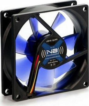 Noiseblocker NB-BlackSilentFan X1 Rev. 3.0, 80x80x25mm Lüfter 26m³/h, 10dB