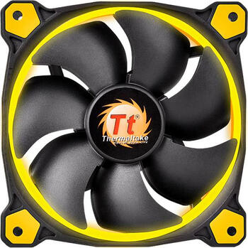 Thermaltake Riing 14 LED gelb, 140x140x25mm Lüfter 86.90m³/h, 28.1dB