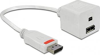 Adapter Displayport Stecker > Displayport + Displayport mini DeLock