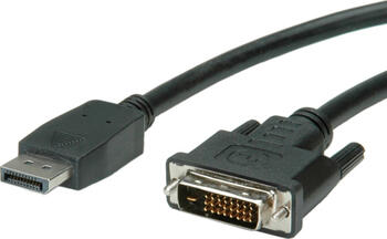 2m, Displayport zu DVI-D Stecker/ Stecker Value