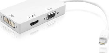 0.15m AdapterThunderbolt ->HDMI, DVI, VGA, Weiß 