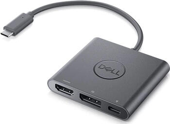 DELL USB-C-HDMI-/DP-Adapter mit Stromdurchführung Schwarz