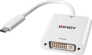 USB 3.1 Type C > DVI-D Adapter, weiß Lindy